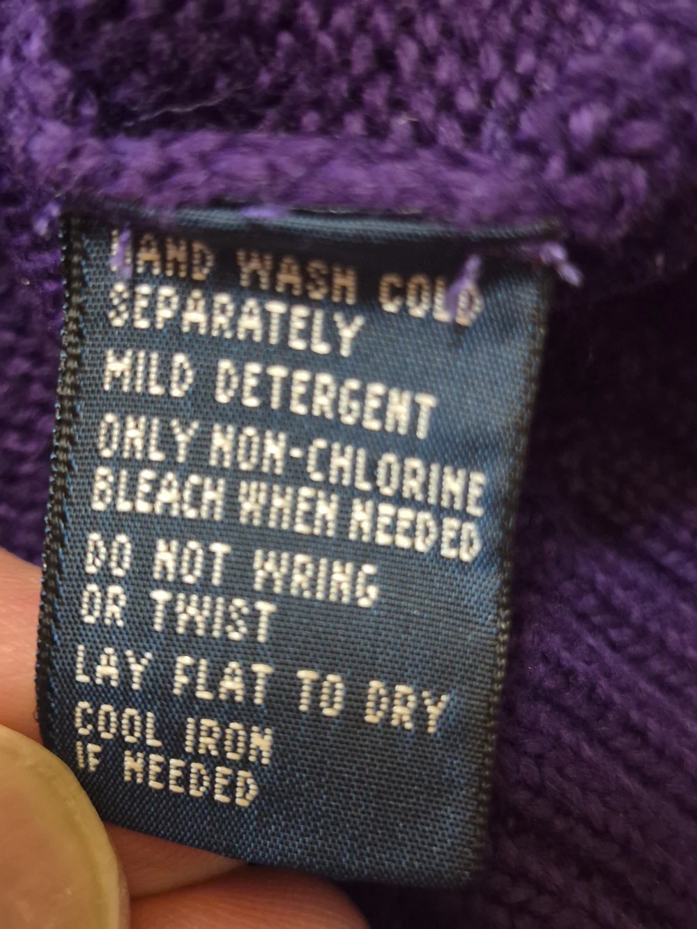 Men's Purple Quarter -Zip Sweater - Polo by Ralph Lauren Size Large